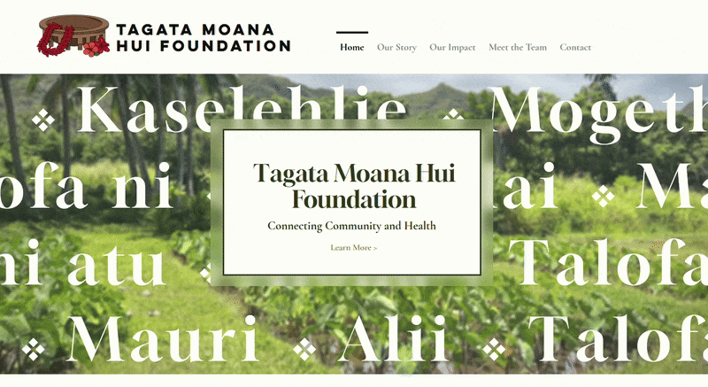 Tagata Moana Hui Website & Logo